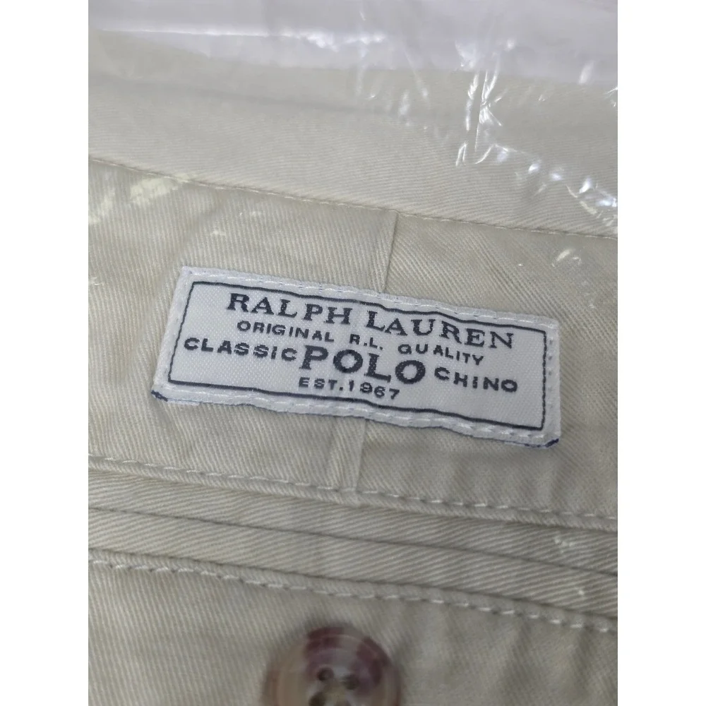 Ralph Lauren Kids Classic Polo Chino Shorts Size 18 Basic Sand Khaki NWT